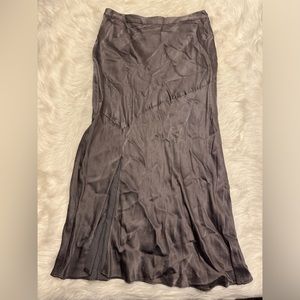 Satin Anthropologie midi skirt NWT